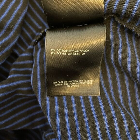 MEXX Blue&Black Stripe Scoop Zip Back Top S - Picture 5 of 8